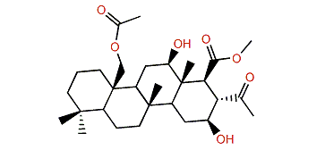Methyl 12b,16b-dihydroxy-22-acetoxy-24-methyl-24-oxo-25-scalaranoate